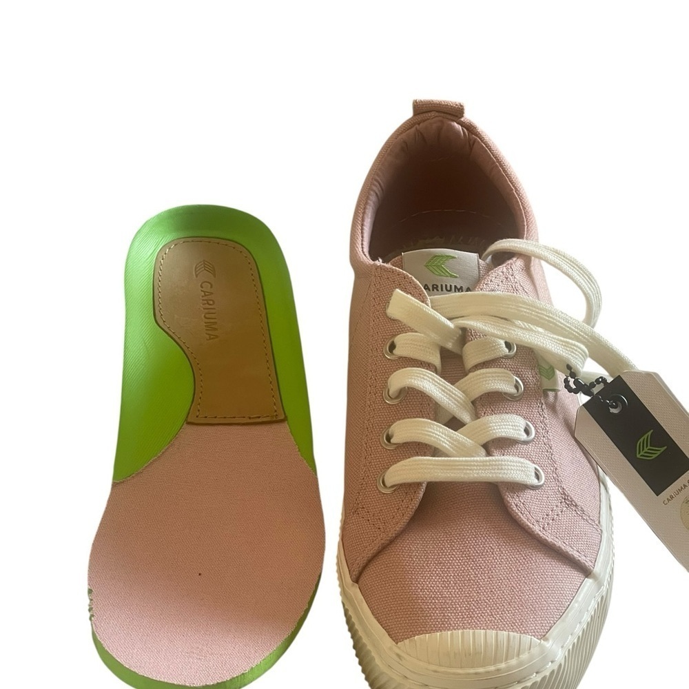 Cariuma OCA Low Rose Pink
Canvas Sneakers Men Size 6.5
Unisex Women 8 New - Picture 9 of 15